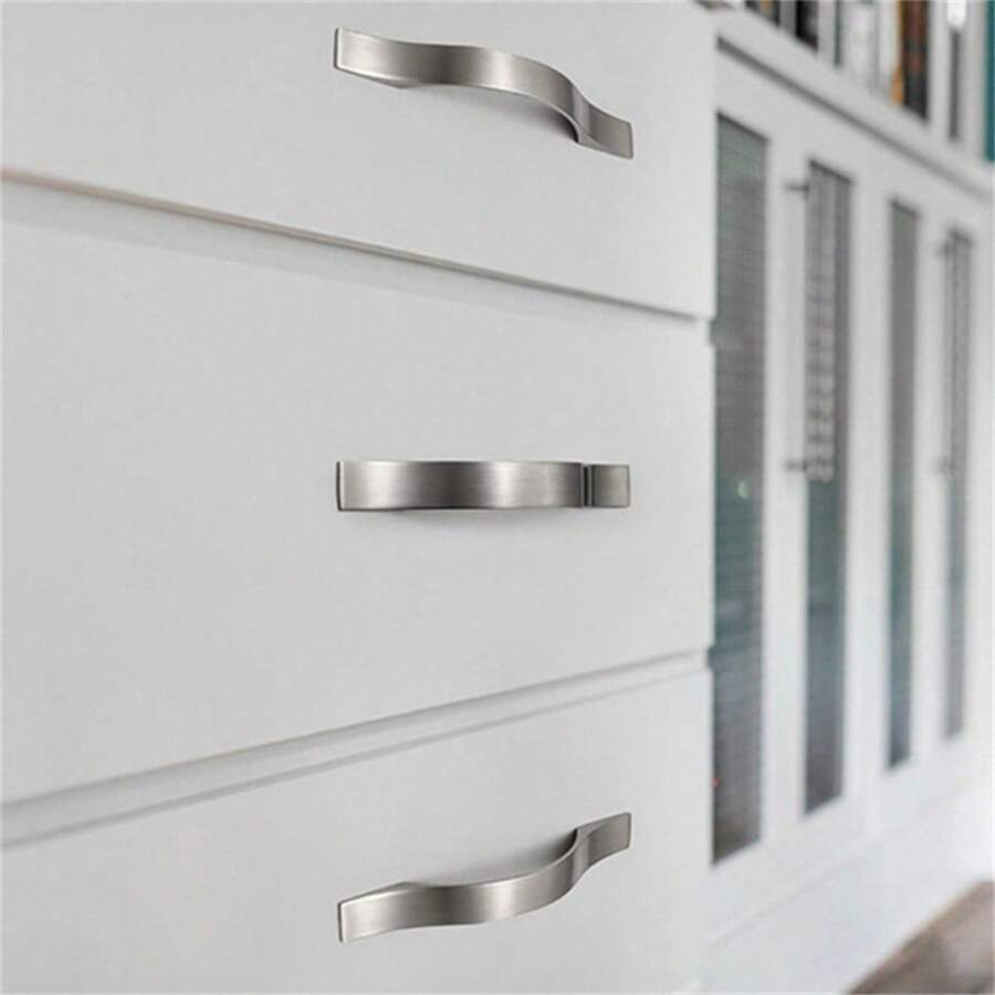 Modern Stainless Steel Kitchen Handles Drawer Pulls Brushed