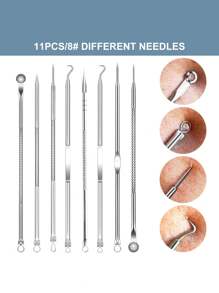 YUANDU Blackhead Removal Kit, Professional Stainless Steel Comedone Extractor Tool For Acne, Pimples, Blackhead Care