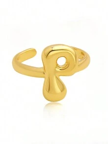 1 chiếc nhẫn 26 chữ cái tiếng Anh có thể điều chỉnh, dành cho nữ, chất liệu đồng, phù hợp để đeo hàng ngày, đi nghỉ và dự tiệc, quà tặng tùy chỉnh và cá nhân hóa cho ngày lễ, sinh nhật và kỷ niệm - nhẫn - Xem 33