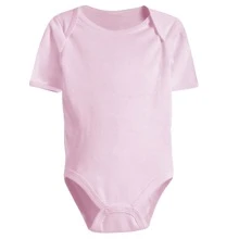 4 Piece Kit Short Sleeve Bodysuit And Summer Shorts S/M/L Plain Colors - 淺粉色 - 查看 4