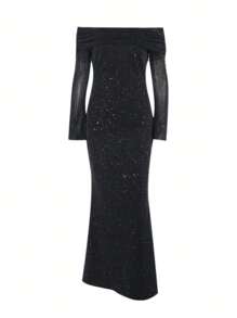 Sparkle Off Shoulder Valentine's Day Dress