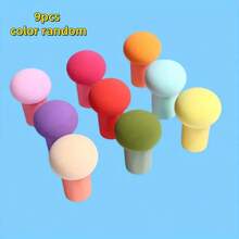 9-Piece Stencil Brush Set & Sponge Pouncers In Assorted Colors With Gourd Handles For Crafts, Wet And Dry Use - Ink Dabbers For Scrapbooking, Card Making & Mixed Media Art - Multicolor - View 9