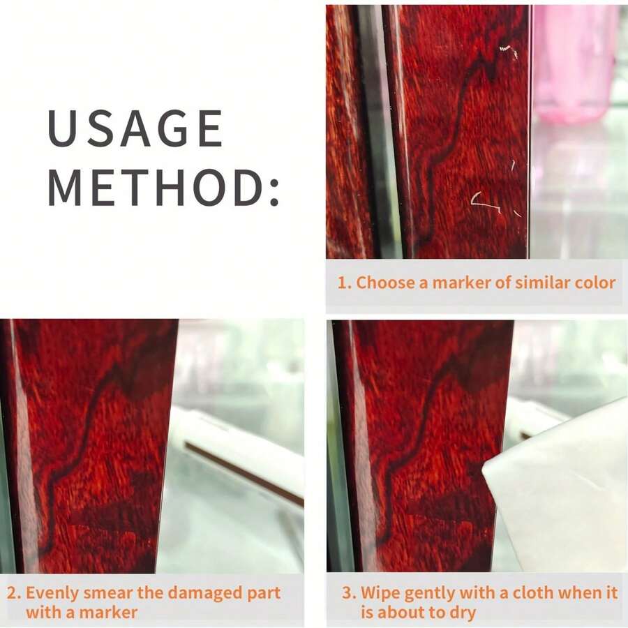 1/6 Color Home Paint Patch Pen Furniture Paint Patch Pen Solid Wood