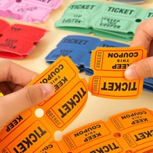 1 rolo 1000 Bilhetes de Rifa, Azul, Verde, Roxo (Múltiplas Opções de Cores), Rolo Duplo, Bilhete para Eventos, Entrada, Recompensa da Turma, Arrecadação de Fundos e Prêmios (500 Pares)