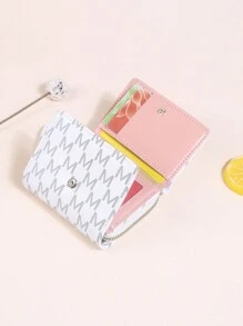 Portofel minimalist pentru femei, cu sigla cu litere, stil european și american