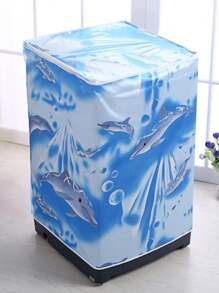 Top Load Washing Machine Cover, Waterproof Dustproof Washing Machine Protector Cover, Don't Need To Remove When Turned On - Multicolor - View 5