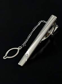 1 件/7 件男士礼服领带夹带链，婚礼商务西装时尚金属领带夹，送给丈夫男朋友的礼物 - 領帶夾 - 查看 16