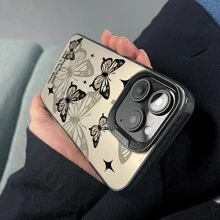 Animal Butterfly Cute Cartoon Phone Case Compatible With Iphone 16/15ProMax/14 Pro/13 Mini/12/11/XS Max/XR/7plus/8/SE2 /Sam Sung S24ULTRA/S24/S23PLUS/S23/S22+/S21/S21FE/20PLUS/Sam Sung A06/A16/A55/A15/A25/A35/A05S/A14/A34/A54/A13/A23/A33/A53/A32/A52S/A51/Xiao Mi POCO X6/X6pro/M6/M5S/F6/X5/X3/C65/M4/F5/F3/14/13pro/13/12/12spro/12Tpro/13T /Redmi Note13pro+/13C/13/12/Note11/Note10S/Note12 /OnePlus 1+11 Tpu Hand Strap