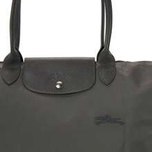 Longchamp Bolso de mano grande Le Pliage color gris - Verde - Ver 7