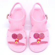 Children's Sandals Girls Lightweight Comfortable School Slippers Summer Fashion - Hoa hồng vàng - Xem 2