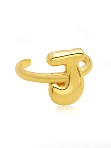 1 chiếc nhẫn 26 chữ cái tiếng Anh có thể điều chỉnh, dành cho nữ, chất liệu đồng, phù hợp để đeo hàng ngày, đi nghỉ và dự tiệc, quà tặng tùy chỉnh và cá nhân hóa cho ngày lễ, sinh nhật và kỷ niệm - nhẫn - Xem 48