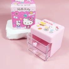 Hộp đựng bút Kawaii, Đồ dùng văn phòng để bàn, Hộp ngăn kéo nhỏ nhiều màu sắc hoạt hình ba lớp, Hộp đựng bút - Nhiều màu - Xem 10