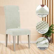 Ystyle Chair Covers With Backrest 6 Pieces, Stretch Chair Covers Living Room Kitchen, Universal Stretch Chair Covers, Modern Anti-Scratch Cat Chair Covers - Natural - View 3