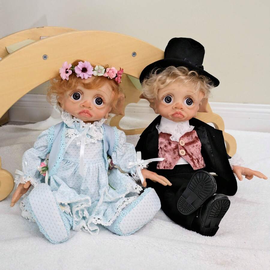 NPK 17inch Handmade Reborn Baby Doll Girl Doll Sweet Baby Collectible