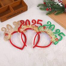 Băng đô đính sequin nhiều màu sắc cho tiệc mừng năm mới 2025 trang trí chữ số Giáng sinh - Nhiều màu - Xem 7