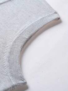 1 件男士休闲针织背心，商务 V 领无袖毛衣，适合春秋冬季