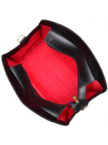 Women's Medium Crossbody Shoulder Bag Casual Work Elegant - màu đen - Xem 6