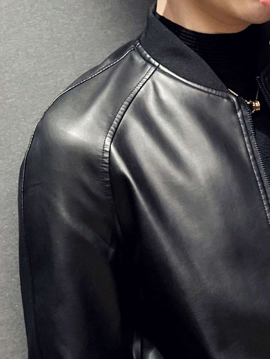 Chaqueta de bombardero de estilo novio para hombre de otoño, chaqueta de béisbol, cortavientos, chaqueta de motocicleta de cuello alto