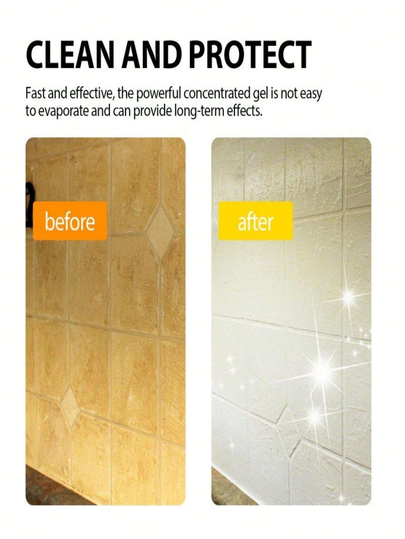 Mold And Mildew Stain Cleaning Gel, Home Use Door, Window, Wall, Tile