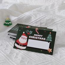 30张圣诞刮刮卡，圣诞老人和圣诞树图案 - DIY节日礼品券、派对游戏奖品，包含幸运刮刮贴纸 - 彩色 - 查看 8