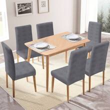 Ystyle Chair Covers With Backrest 6 Pieces, Stretch Chair Covers Living Room Kitchen, Universal Stretch Chair Covers, Modern Anti-Scratch Cat Chair Covers