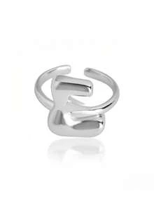 1 chiếc nhẫn 26 chữ cái tiếng Anh có thể điều chỉnh, dành cho nữ, chất liệu đồng, phù hợp để đeo hàng ngày, đi nghỉ và dự tiệc, quà tặng tùy chỉnh và cá nhân hóa cho ngày lễ, sinh nhật và kỷ niệm - nhẫn - Xem 36