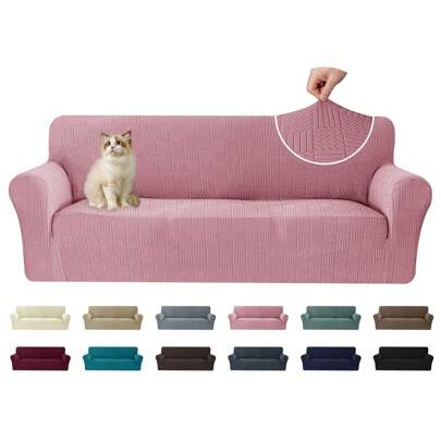 YSTYLE Sofa Cover 1/2/3/4 Seats With Armrests, Anti-Slip Stain Sofa Cover, Elasticised And Washable Sofa Cover, Universal Modern Sofa Cover