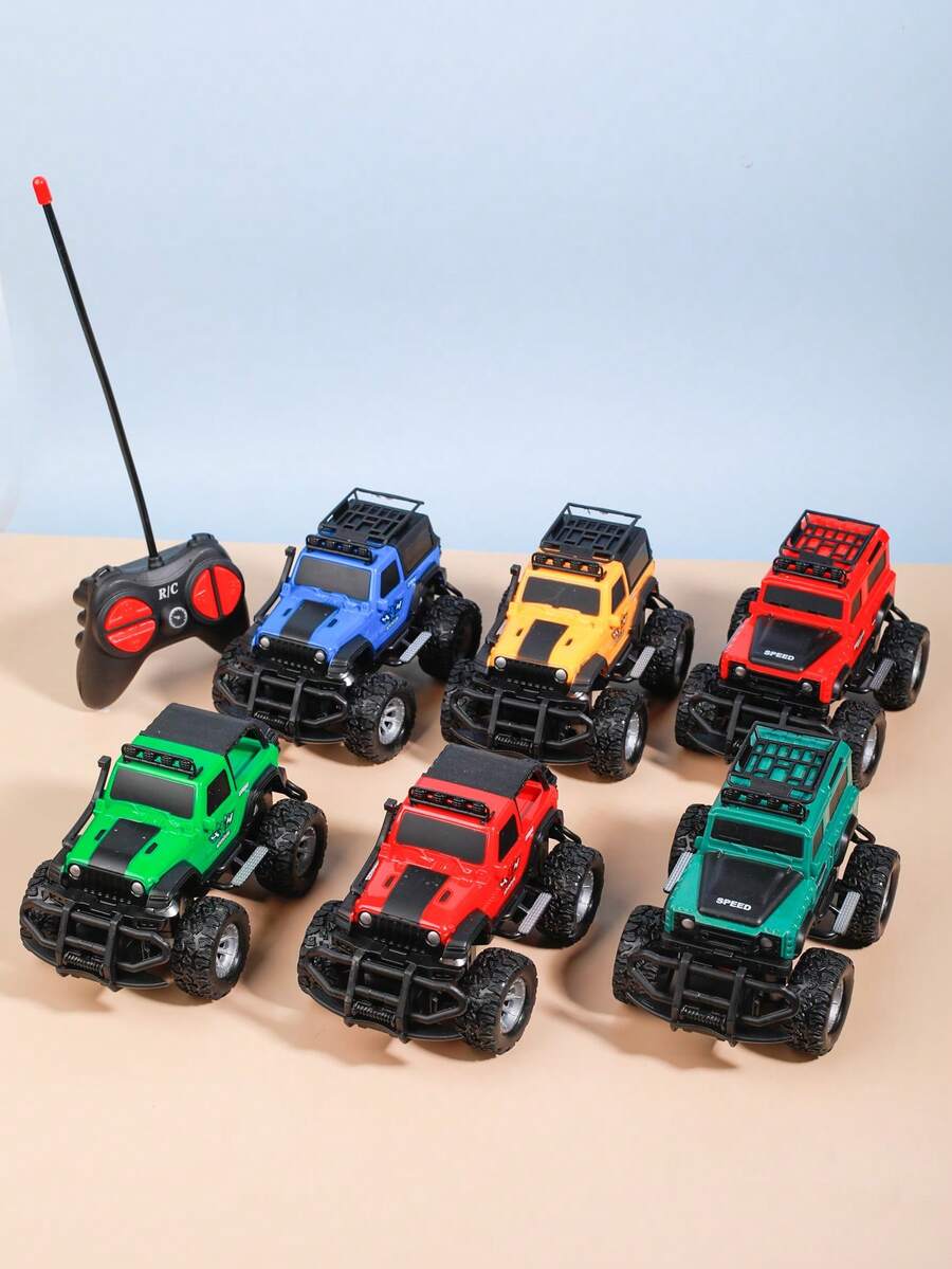 Juguete de control remoto para bebé, Mini vehículo todoterreno control remoto 1:43 con luces, juguete de vehículo todoterreno con capacidad de escalada, regalo para niños y niñas - Multicolor - Ver 1