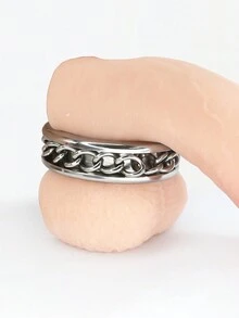 Novo BDSM Corrente Deslizante Masculino Anel de Escroto Alongamento Físico Pingente de Testículo Anel Adulto Corpo Bondage Brinquedos Sexuais Eróticos