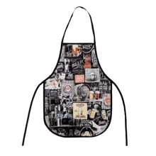 Kit De Cozinha Avental Estampado + Puxa Saco Estampado + Capa Para Botijão Estampado