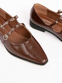 Szerokie płaskie buty, modne uniwersalne płaskie buty codzienne/do pracy