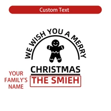 Personalized Cookie Cutter For Christmas, Holiday Baking Stamp, Stamp With Family Name, Perfect Christmas Gift, Acrylic Cookie Press, Embossed Cookie - Multicolor - View 3