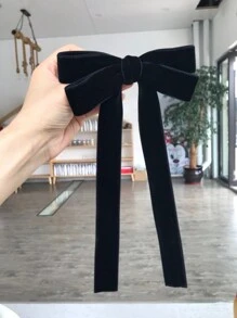 1 件圣诞节和新年红色丝带蝴蝶结发夹，半扎发型发饰 - 彩色 - 查看 7