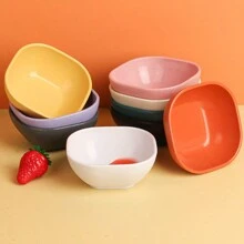 开学季塑料调味蘸酱碗，适用于火锅、烤串和蘸酱 - 彩色 - 查看 4
