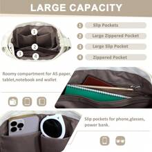 VASCHY Canvas Messenger Bag,Lightweight Large Casual Crossbody Shoulder Hobo Bag For Women Men Work/Travel/College - White - View 5