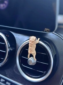 1pc Cartoon Dog Car Interior Decoration, Suitable For Dashboard, Screen, Rearview Mirror - one-size - View 4