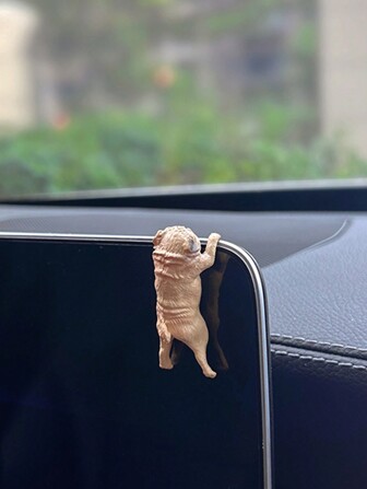 1 pieza Adorno para coche, Decoración interior del coche, Gato lindo durmiendo, Consola central del coche, Lateral de la ventana, Decoración interior del coche