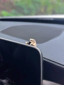 1pc Cartoon Dog Car Interior Decoration, Suitable For Dashboard, Screen, Rearview Mirror - one-size - View 6