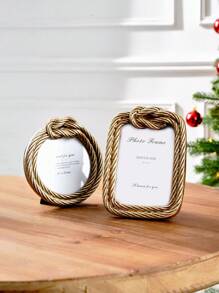 رمضان زينة رمضان 1 قطعة إطار صور ديكوري من السلك مربوط إبداعي، إطار مصنوع من المادة الراتنجية لعرض الصور على المكتب بشكل مريح، مناسب لديكور صور المنزل وإكسسوارات التصوير - متعدد الألوان - مشاهدة 6