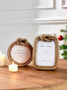 رمضان زينة رمضان 1 قطعة إطار صور ديكوري من السلك مربوط إبداعي، إطار مصنوع من المادة الراتنجية لعرض الصور على المكتب بشكل مريح، مناسب لديكور صور المنزل وإكسسوارات التصوير - متعدد الألوان - مشاهدة 7