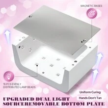 UV Light For Gel Nails Beginner Led Nail Light For Gel Nails Diamond UV Nail Lamp With 3 Timer Setting Touch Control & Auto Sensor, Quick Dry Nail Dryer Curing Lamp For Salon & Home