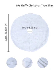 1 tấm thảm cây thông Noel màu trắng, váy cây thông Noel, váy cây thông Noel màu trắng mềm mại và ấm áp, chăn trang trí Giáng sinh, đồ trang trí Giáng sinh, đồ dùng tiệc tùng, đồ trang trí Giáng sinh, đồ trang trí ngày lễ mùa đông, đồ trang trí cây thông Noel, đồ trang trí cây thông Noel, đồ trang trí nhà cửa, đồ trang trí Giáng sinh, quà tặng tiệc ngày lễ, quà tặng Giáng sinh năm mới, Giáng sinh - lông tơ trắng - Xem 4