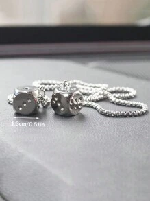 1 chiếc phụ kiện trang trí gương chiếu hậu ô tô hình xúc xắc kim loại. - xúc xắc nhựa - Xem 7