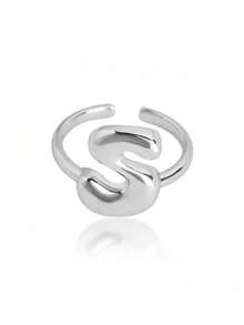 1 chiếc nhẫn 26 chữ cái tiếng Anh có thể điều chỉnh, dành cho nữ, chất liệu đồng, phù hợp để đeo hàng ngày, đi nghỉ và dự tiệc, quà tặng tùy chỉnh và cá nhân hóa cho ngày lễ, sinh nhật và kỷ niệm - nhẫn - Xem 32