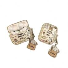 可爱小狗设计 3/4 保护壳，柔软保护套，适用于 Apple 1/2、Pro、Pro 2 透明耳机壳 - 可愛小狗 - 查看 6