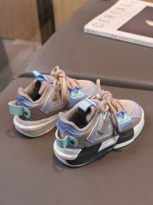 Zapatos de tabla para niños Zapatillas de malla transpirables Niños Niñas Zapatos casuales - Gris - Ver 4