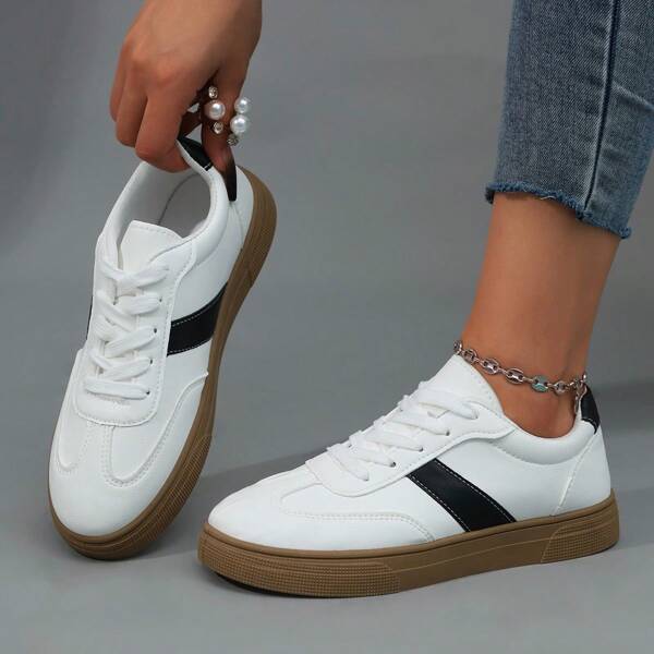 2024 Spring & Autumn New Anti-Slip German Training Shoes For Women, Breathable Sports Shoes, Thick Sole Elevated Casual Sneakers