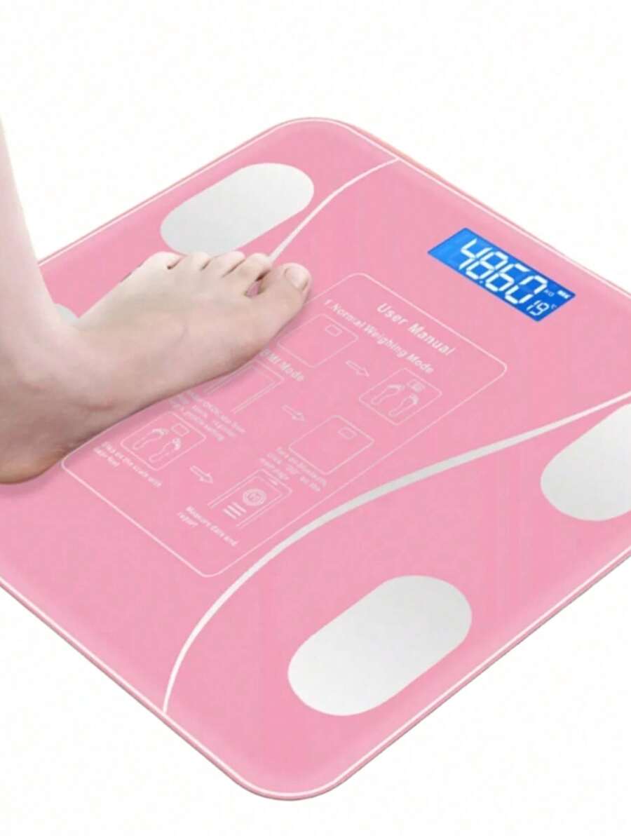 Digital Bioimpedance Body Scale Bluetooth App - 玫瑰紅 - 查看 1