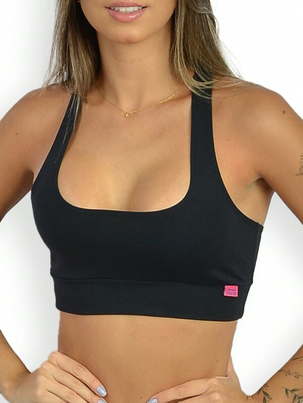 Lavicta Top Fitness Feminino de Poliamida Suplex Costas Nadador Sem Bojo - 031