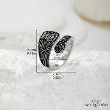 Anillo con diseño de hoja y koala inspirado en el estilo vintage - de aleación, perfecto para atuendos casuales y como regalo de Acción de Gracias